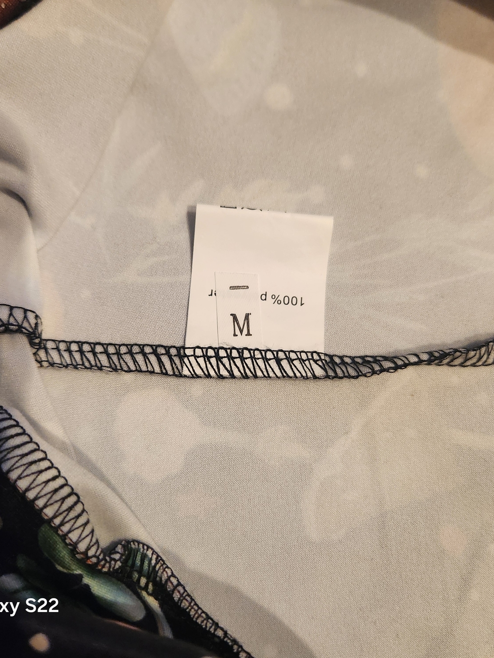 ELEDIZI Black Floral & Mushroom Flare Pants with Butterflies Sz Medium - Picture 2 of 9